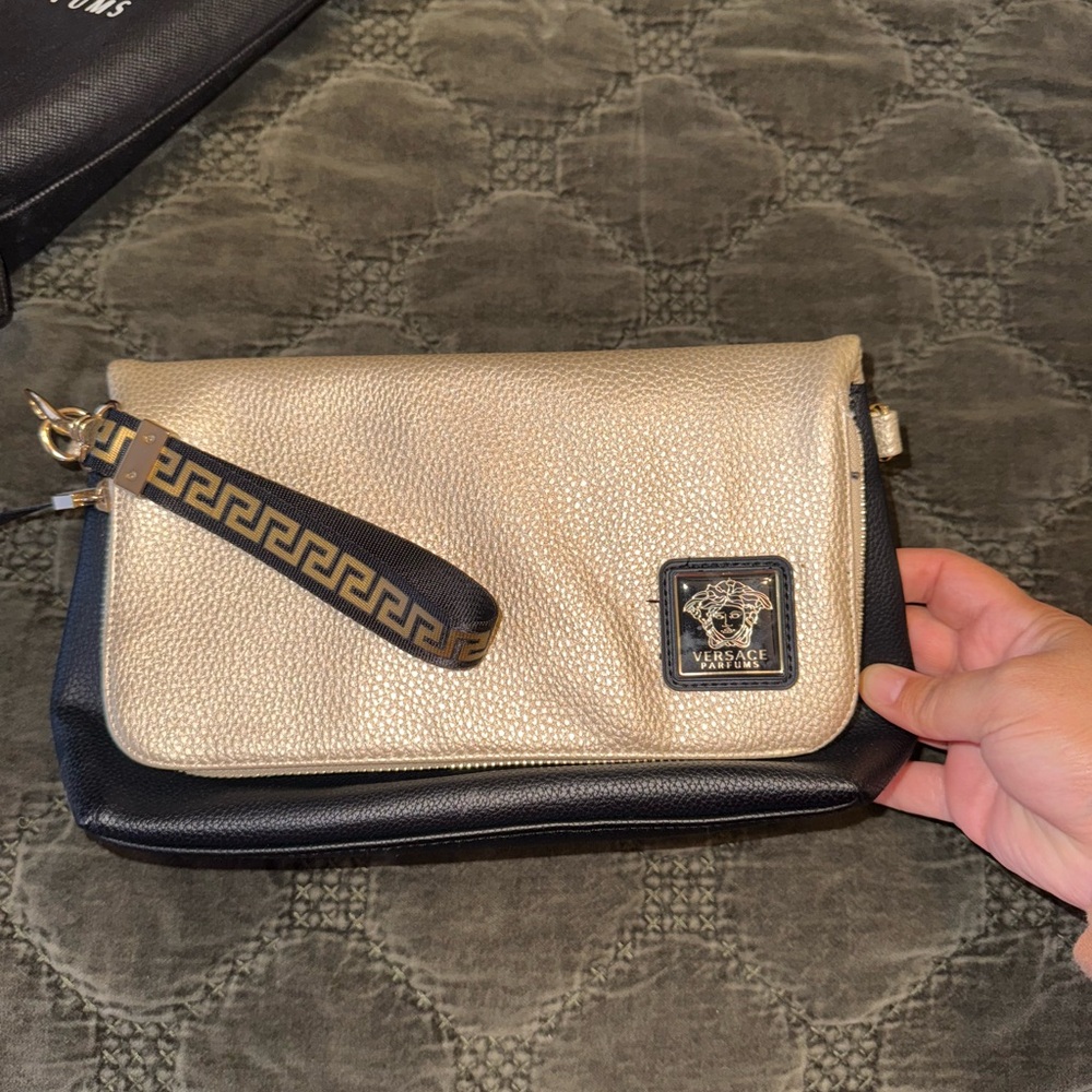NWOT Versace Parfums Clutch/Wrislet/Crossbody Bag